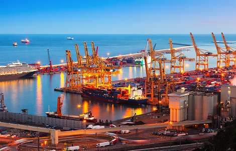 industrial-port-de-barcelona-evening 1